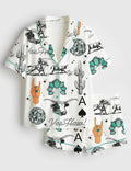 Western Cowgirl Pajama Set Women, Rodeo Sleepwear, Country Western Pajamas Gift