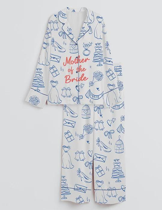 Mother of the Bride Pajamas Women, Bridal Party Sleepwear, Wedding Morning Lounge Outfit
