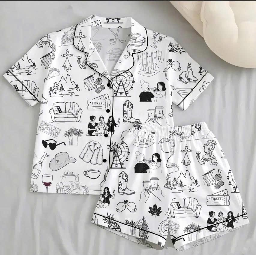 Personalized Short Sleeve Sleepwear – Birthday, Bachelorette & Bridesmaid Gift