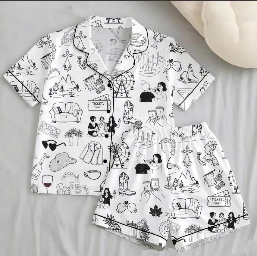 Personalized Short Sleeve Sleepwear – Birthday, Bachelorette & Bridesmaid Gift