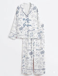 Mother of the Groom Blue Toile Pajama Set – Bridal Party Gift PJs