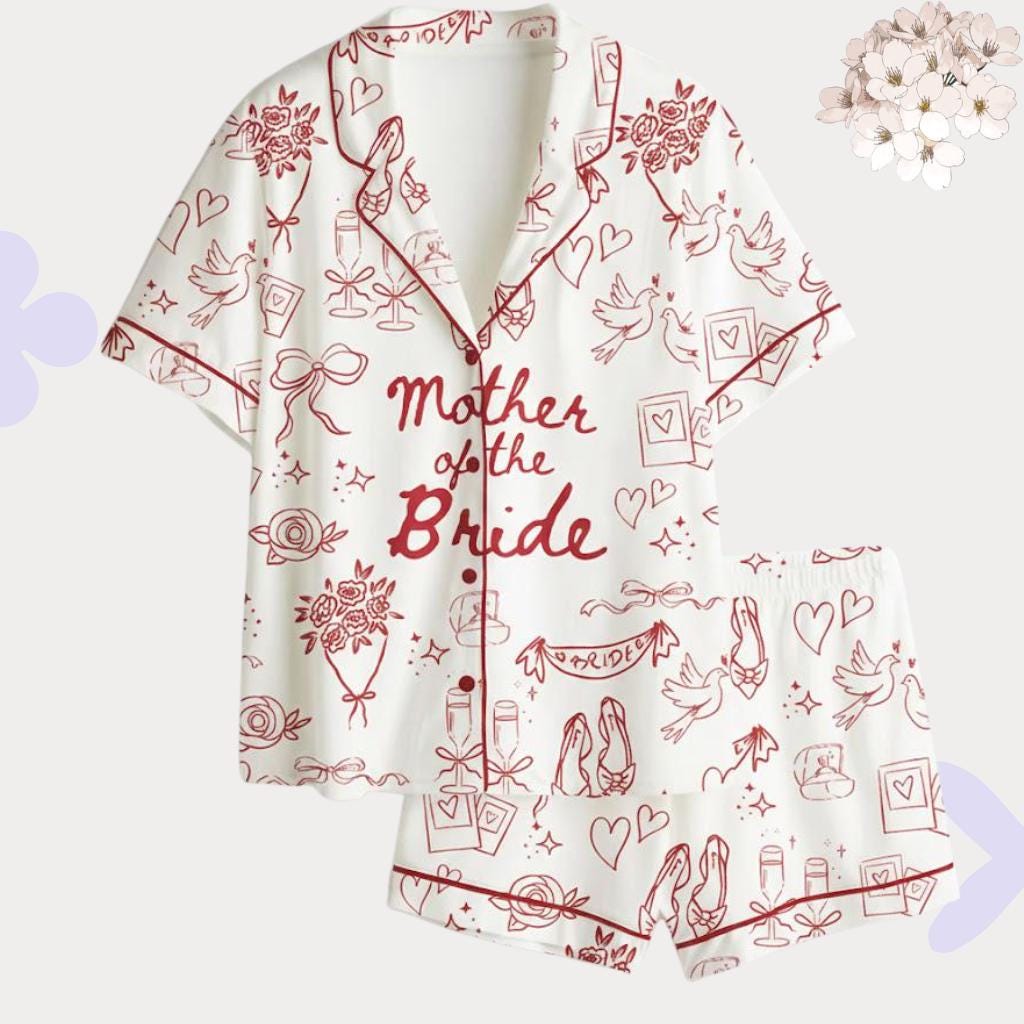 Mother of the Bride Pajamas – Bridal Party Sleepwear, Getting Ready Outfit