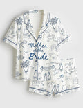 Mother of the Bride Pajamas Set, Going to the Chapel Wedding Party PJS, Silk Sleepwear, Bridal Party Getting Ready Outfit, Wedding Day Gift