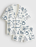 Bride Pajama Set Women, Going to the Chapel Sleepwear, Bridal Party Getting Ready PJs