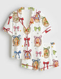 Easter Bunny Pajamas Women Rabbit Sleepwear Set Easter Gift Spring Outfit