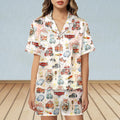 Watercolor Coquette Disney Cars Satin Pajamas Set, Lightning McQueen Mater Doc Hudson Sally Carrera Women Pjs, Disney Girl Trip Gift