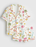 Summer Pajama Women, Vacation Sleepwear, Beach Loungewear, Resort Outfit, Tropical Gift
