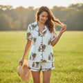 Cowboy Horse Pajama Set Women Western Easter Sleepwear Gift