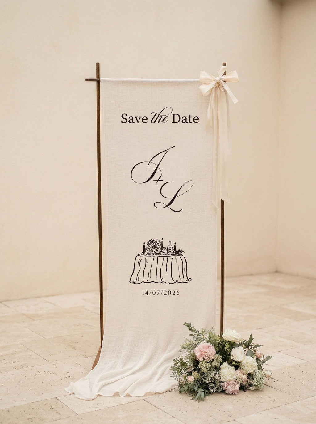 Wedding Welcome Sign, Fabric Linen Sign, Personalized Name Wedding Sign, Custom Wedding Ceremony Boho Modern Wedding Welcome Decor