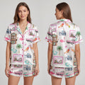 Las Vegas Bachelorette Satin Pajama Set Women, Flamingo Girls Trip Outfit