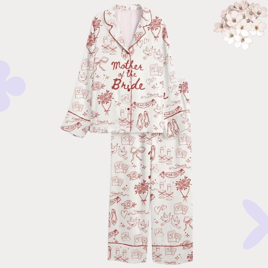 Mother of the Bride Pajamas – Bridal Party Sleepwear, Getting Ready Outfit