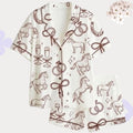 Horse Wedding Ring Pajamas – Bridal Party PJs – Honeymoon Wedding Night Sleepwear