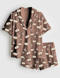 Espresso Martini Pajamas Women Cocktail Print Bachelorette Party Lounge Outfit