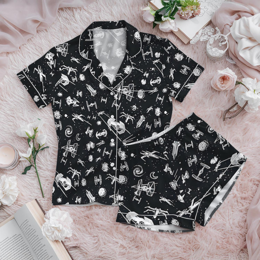 Disney Star Wars Pajamas Set, Star Wars Shirt, Star Wars Family Pajamas, Star Wars Matching Pajama Set, Yoda Darth Pjs, Satin Sleepwear