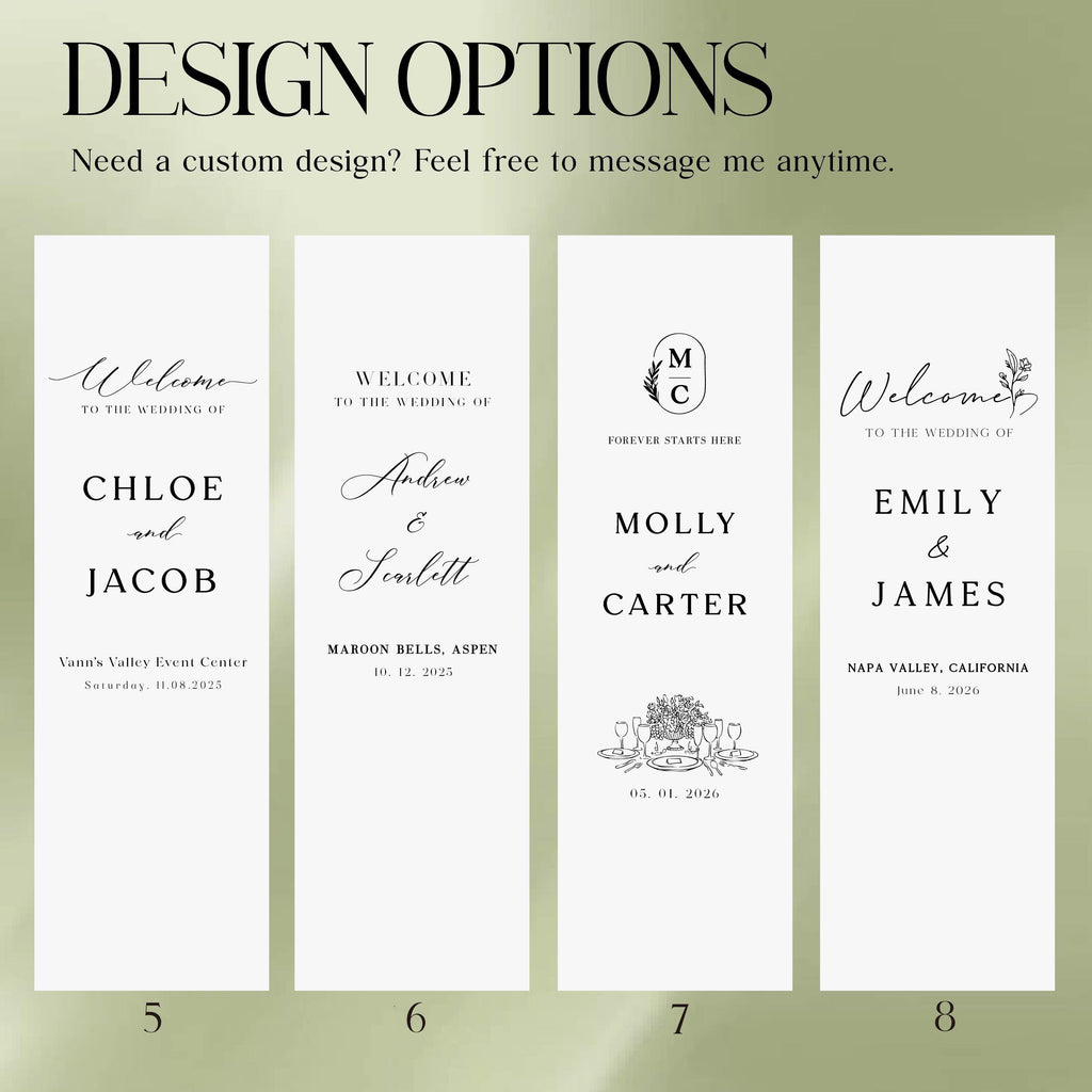 Personalized Linen Wedding Welcome Sign, Custom Fabric Banner, Wedding Decoration, Engagement Party Sign, Fabric Ceremony Sign