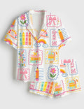 Teacher Pajama Set, School Print PJs, Be Kind Sleepwear, Back To School Lounge