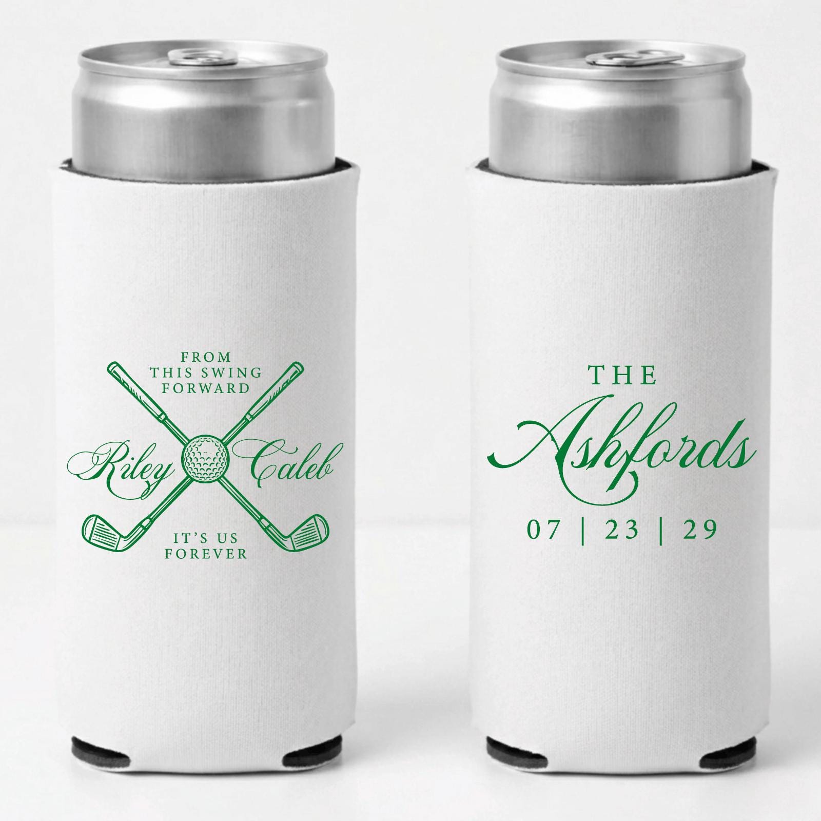 It's Us Forever Slim Can Coolers, From This Swing Forward Favors