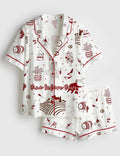 Wine Pajama Set for Women, Funny Wine Sleepwear, Girls Trip Pajamas Gift
