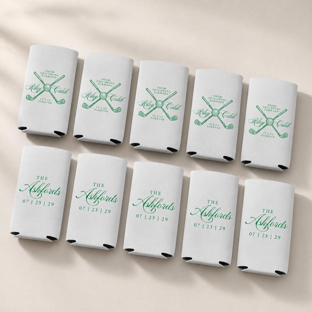It's Us Forever Slim Can Coolers, From This Swing Forward Favors