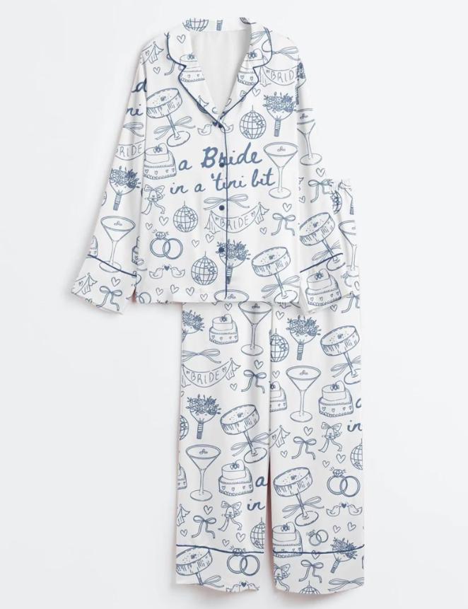 Bachelorette Pajamas – Bride Pjs Set – Bridal Party Getting Ready – Martini Disco Pyjamas – Bachelorette Gift