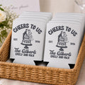 Wedding Cake Personalized Can Coolers, Custom Wedding Can Cooler, Custom Couple Name Date Drink Holder, Party Favors
