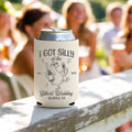 Custom Silly Goose Wedding Toss Can Cooler, Funny Wedding Party Favors, Personalized Wedding Cozies