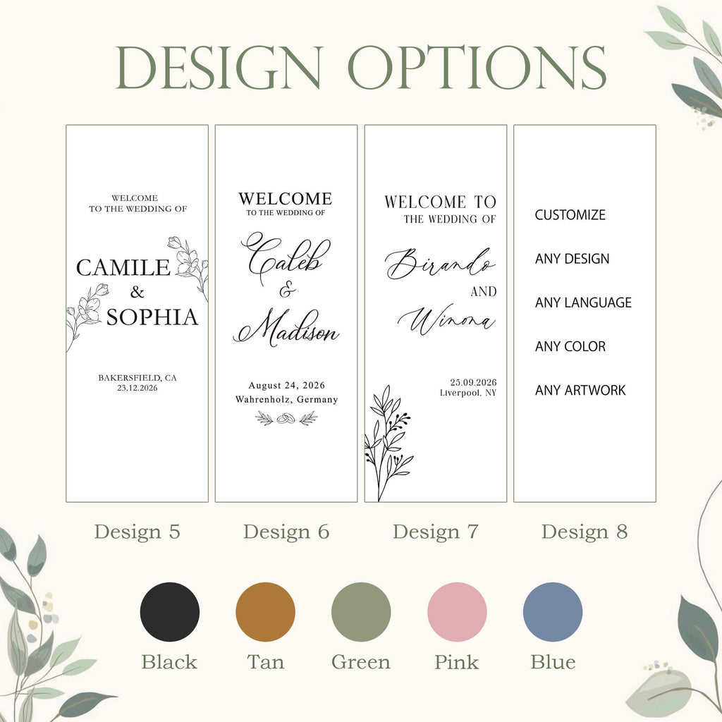 Personalized Linen Wedding Welcome Sign, Custom Fabric Decor, Boho Ceremony Sign