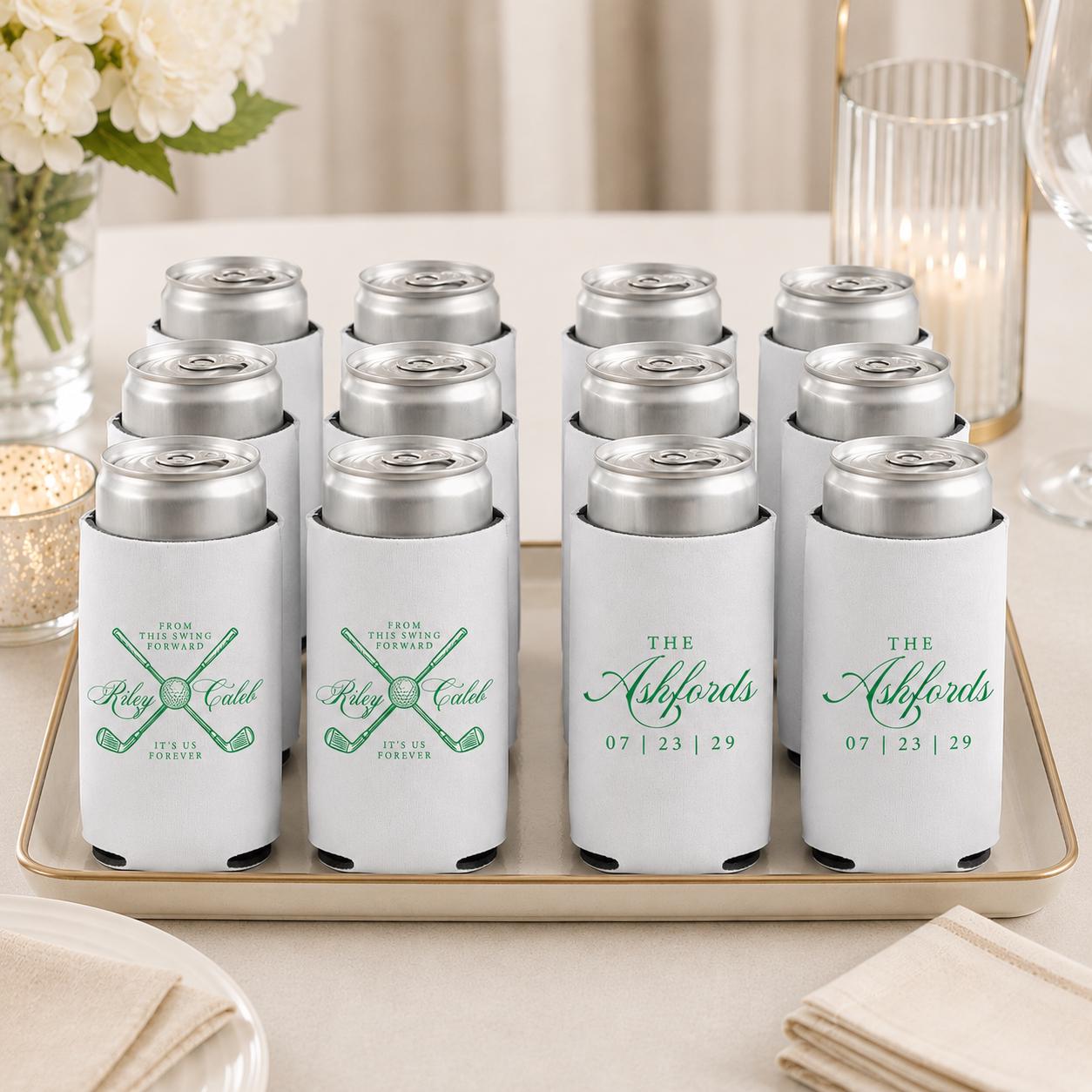 It's Us Forever Slim Can Coolers, From This Swing Forward Favors