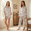 Dachshund Pajama Set, Doxie Sleepwear, Sausage Dog Loungewear, Pet Mom Gift