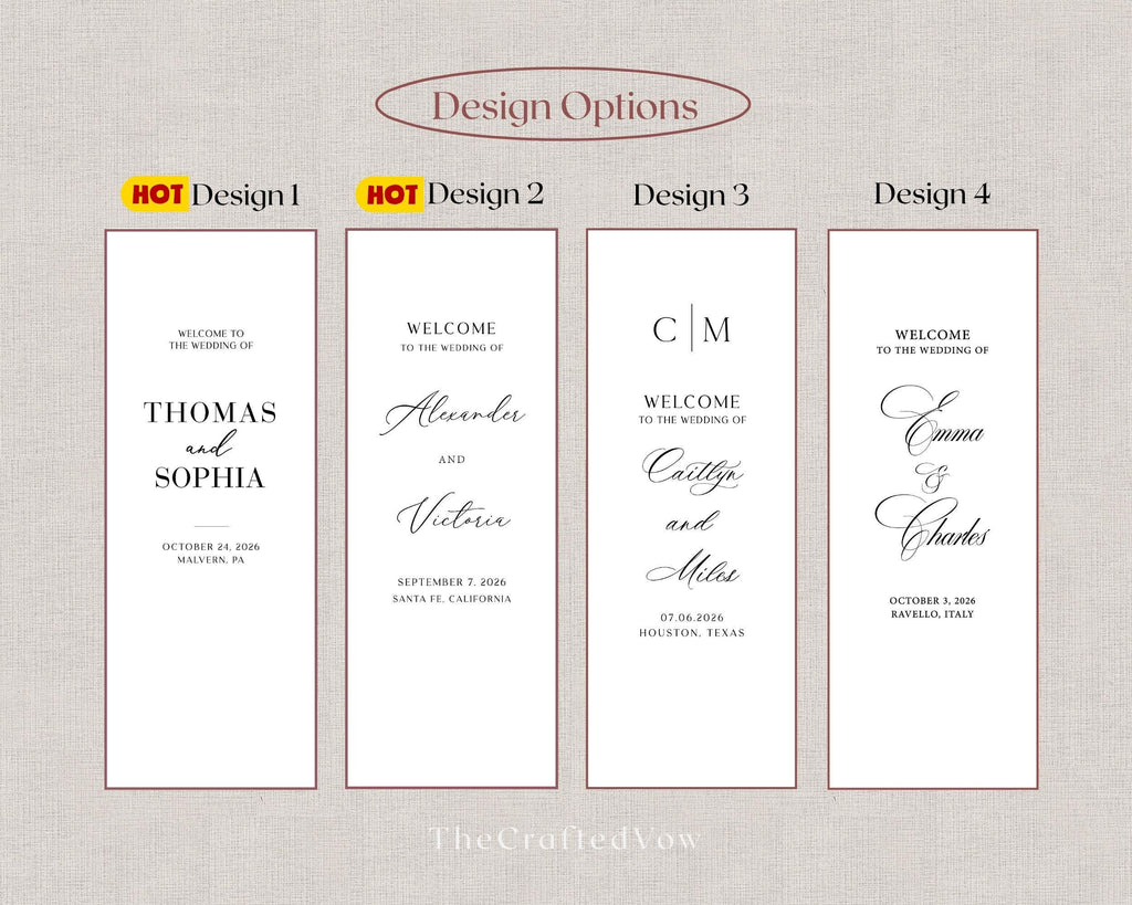 Personalized Linen Wedding Welcome Sign, Custom Fabric Banner, Modern Engagement Party Decor