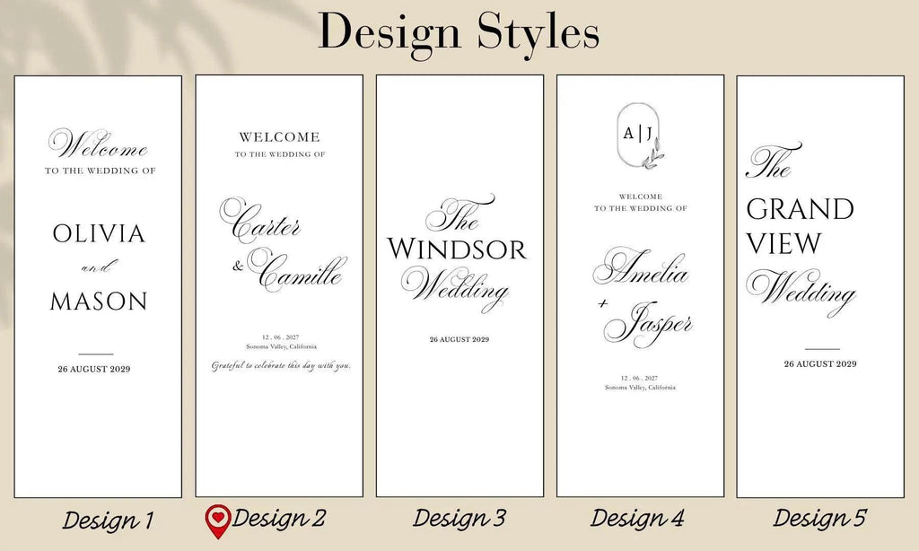 Custom Royal Silk Wedding Welcome Sign – Ivory Vintage Fabric Banner