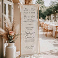 Pick a Seat Wedding Sign, Custom Wedding Seating Linen Banner, Unplugged Ceremony Fabric Signage for Reception, Either Side Welcome Decor