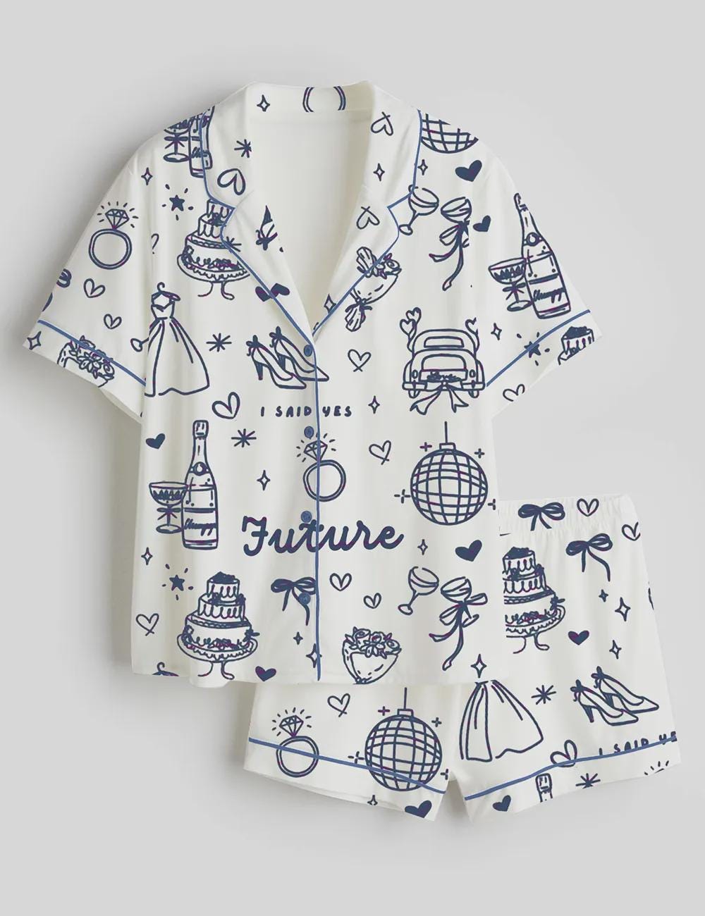 Bridal Pajama Set – Future Mrs Loungewear – Bachelorette Party Gift - Wedding Pajamas – Getting Ready Outfit