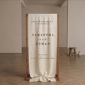 Welcome Wedding Sign | Fabric Wedding Banner | Wedding Welcome Decor | Optional Handmade Wooden Stand