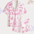 Bridal Pajamas Set – Going to the Chapel Pink Bride – Bachelorette Party Bridal - Wedding Getting Ready