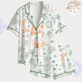 Bride Pajama Set – Retro Bride To Be Sleepwear – Wedding Morning, Getting Ready Outfits - Bachelorette