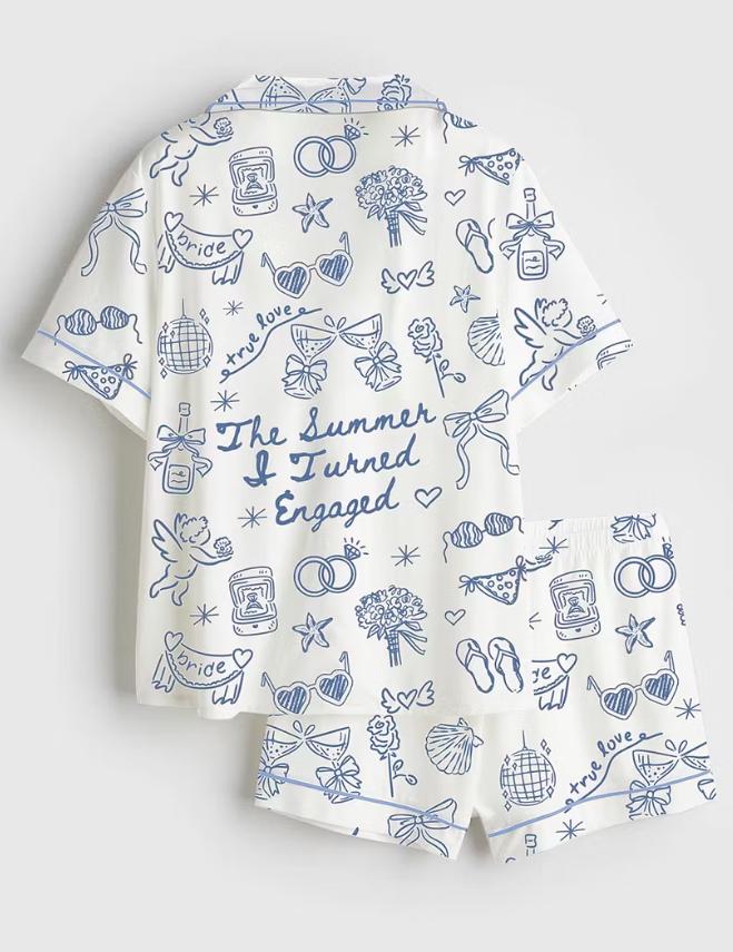 Bride to Be Pajama Set - Getting Ready Outfit, Bachelorette Trip, Engagement Gift for Her