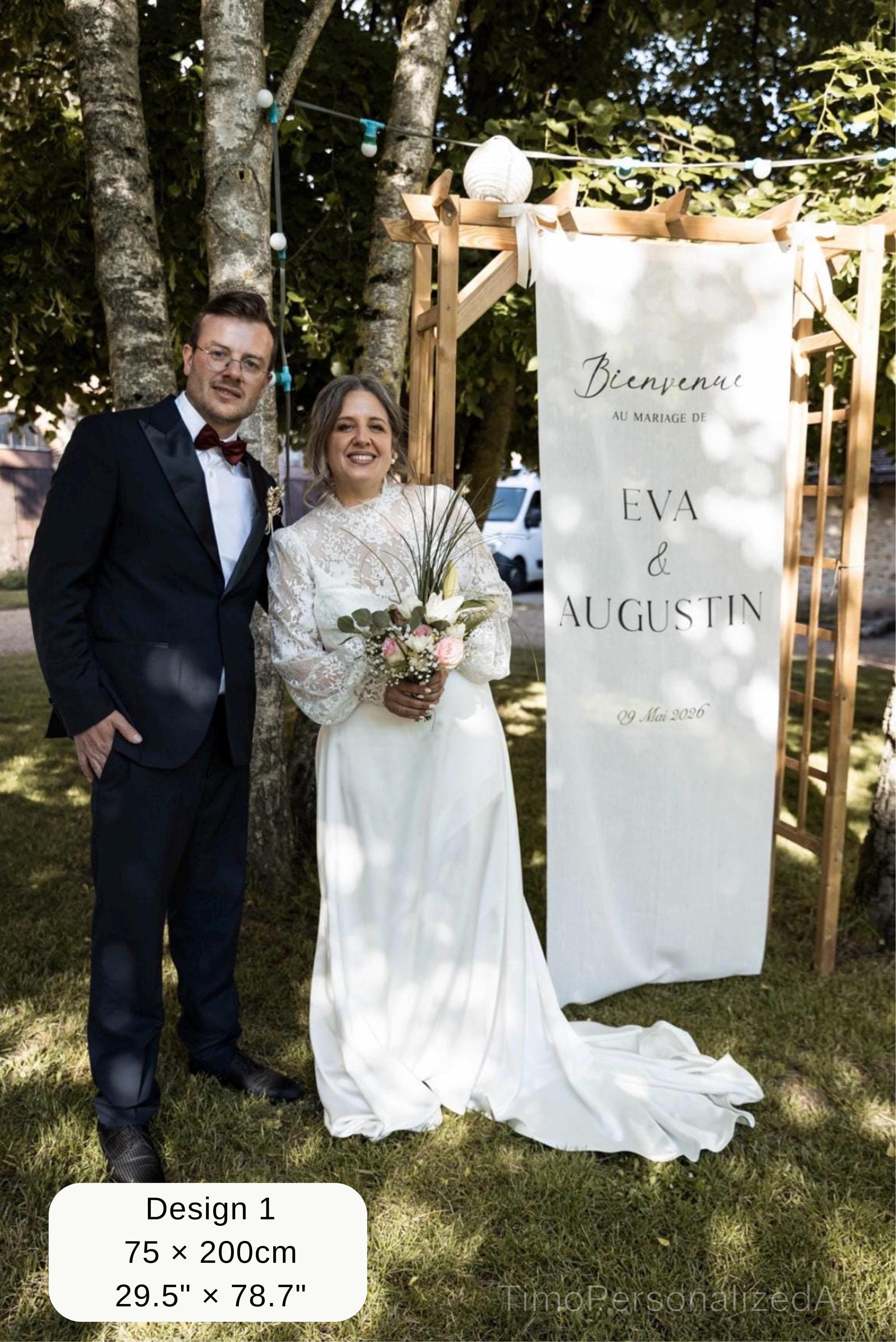 Custom Linen Texture Wedding Sign, Fabric Wedding Sign, Custom Welcome Sign, Linen Texture Banner, Wedding Decoration, Engagement Party Sign