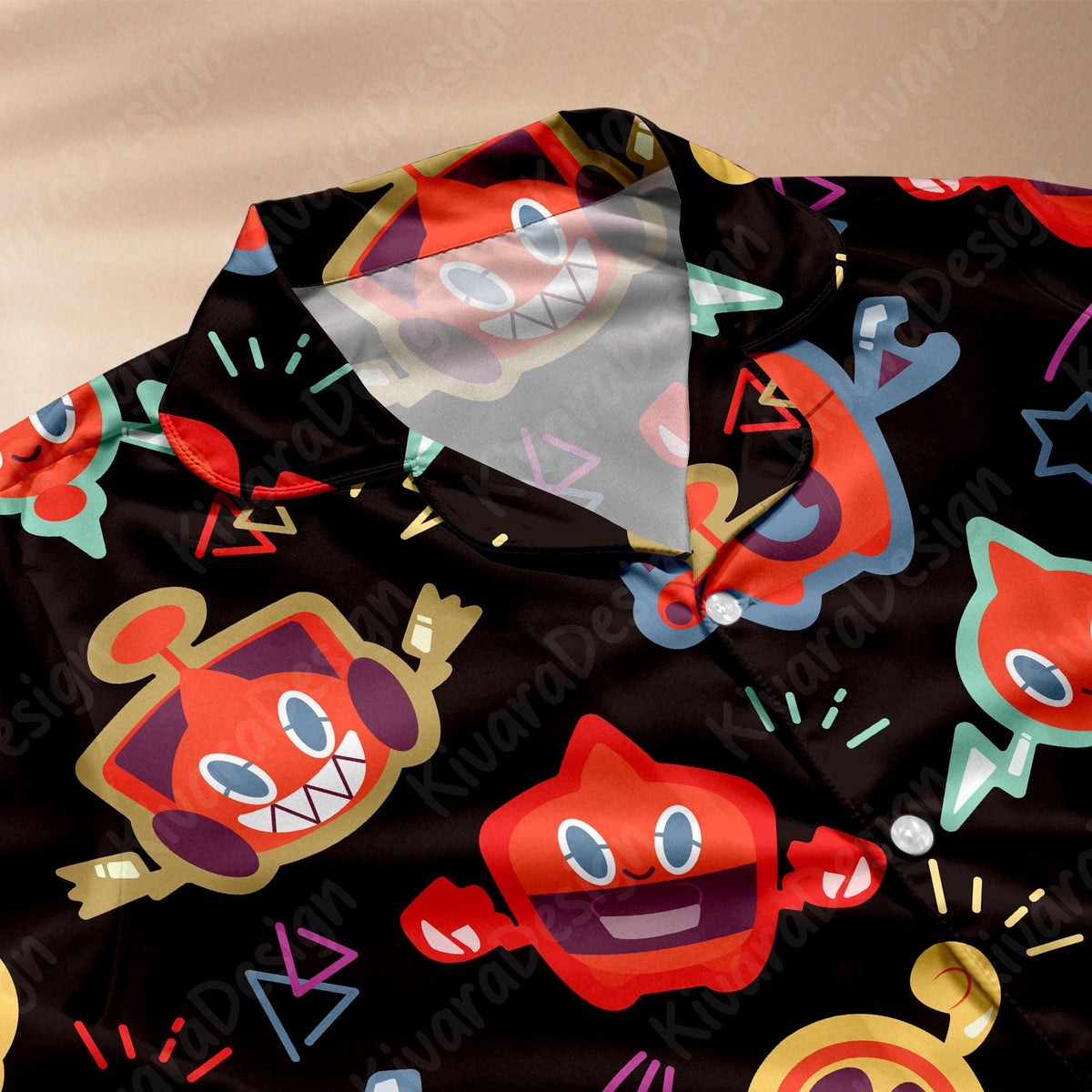 Rotom Pajama Set- Full Form Collection Anime Polyester Manga Sleepwear Set
