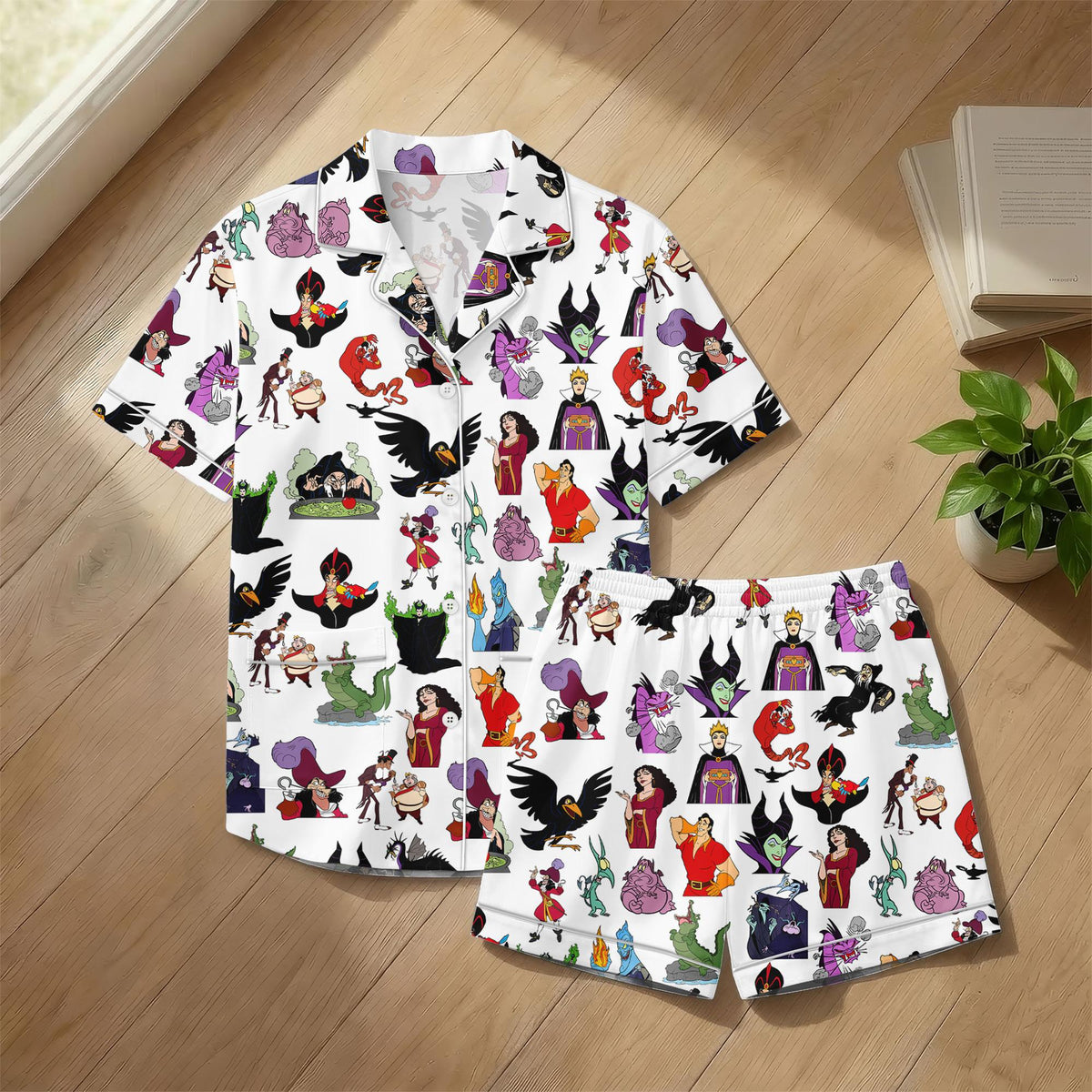 Disney Villains Pajamas, Disney Maleficent Sleepwear, Cruella Loungewear, Matching Family Pjs, Halloween Sleep, Gift For Mom