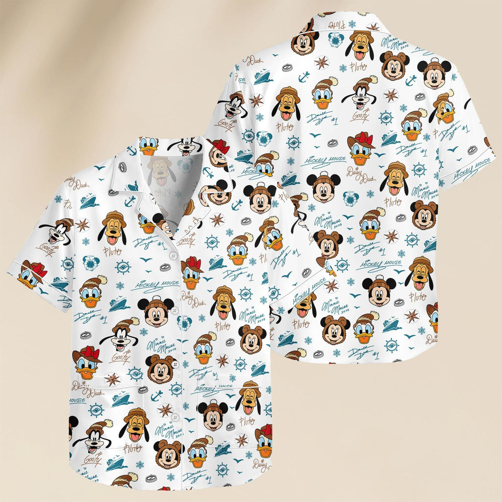 Mickey and Friends Alaska Pajamas, Disney Cruise Alaska Sleepwear, Character Lounge Pjs Gift For Her, Holiday Pajama Gift For Her