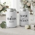 Custom Wedding Can Coolers Personalized Wedding Favors for Guests Beer Can Holder Wedding Reception Drink Sleeves