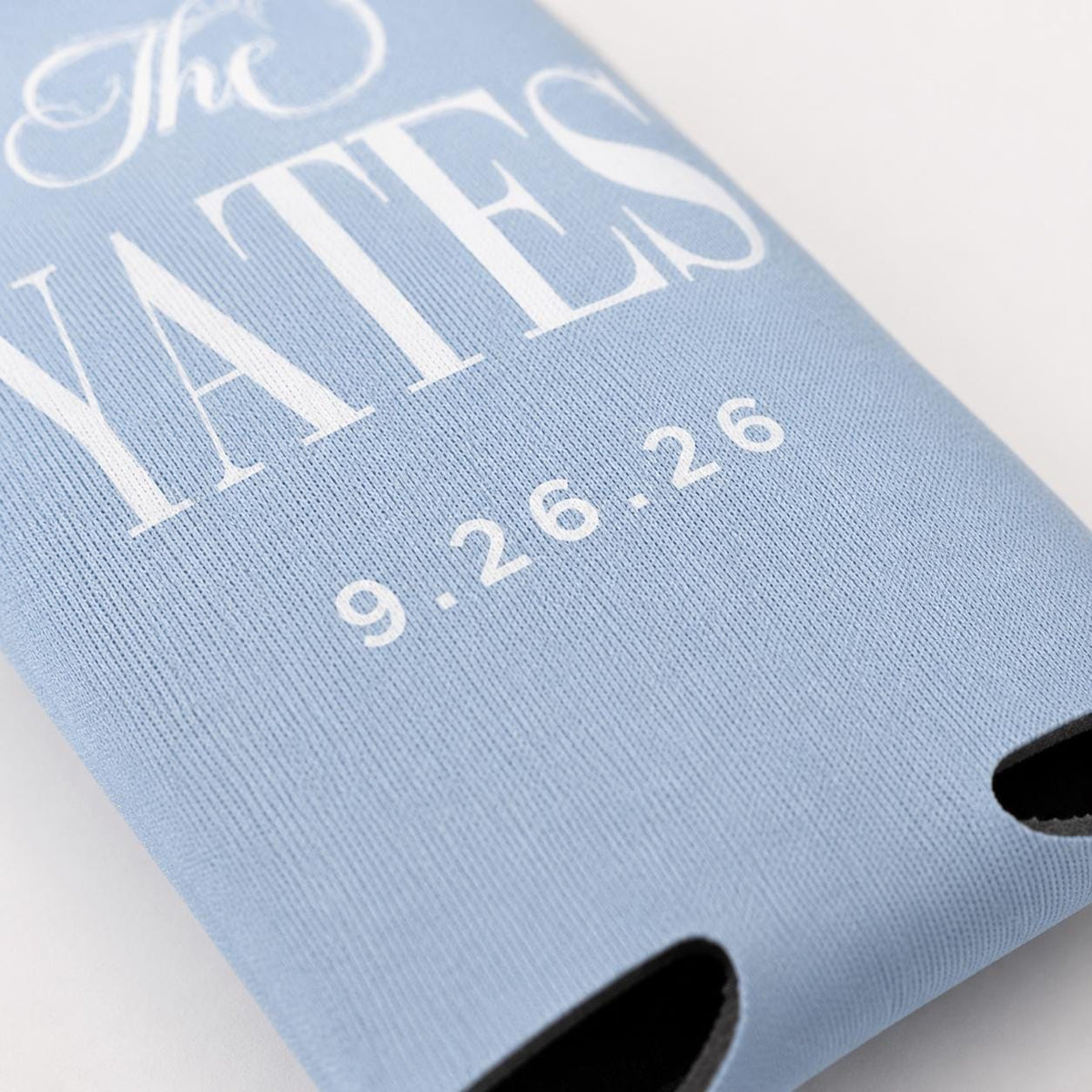 Custom Wedding Can Coolers, Personalized Bridal Shower Favors, Slim Beer Huggers