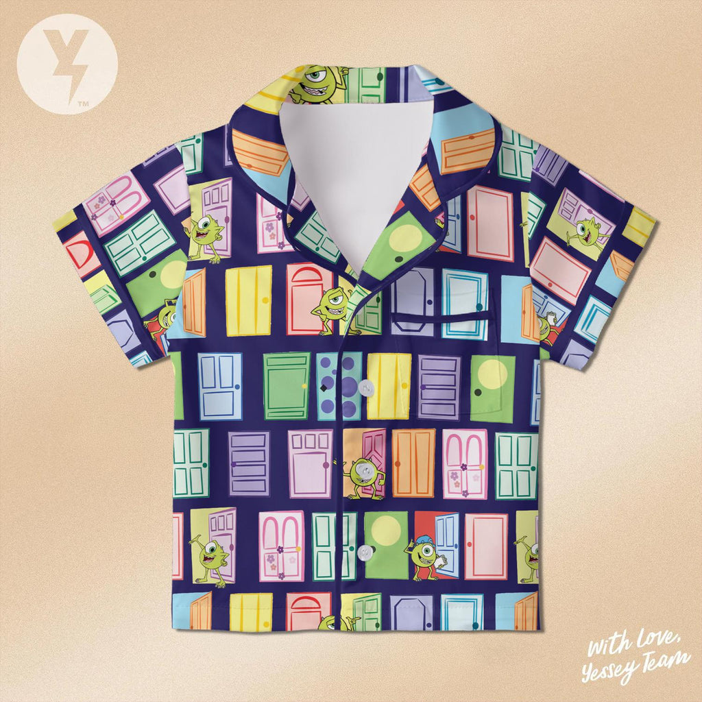 Mike Wazowski Monsters Inc Pajamas Set, Disney Pixar Monsters Inc Sleepwear, Mike Inc. Shirt, Monsters Inc, Disney Family Matching Outfit