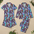 Haunted Mansion Purple Ghost Pajamas, Disney Haunted Mansion Sleepwear, Spooky Ride Lounge Pjs Gift For Her, Theme Park Group Pjs