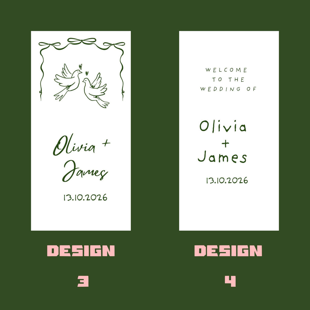 Personalized Linen Wedding Welcome Sign, Custom Fabric Wedding Banner, Modern Wedding Welcome Sign, Boho Ceremony Decor,Outdoor Wedding Sign