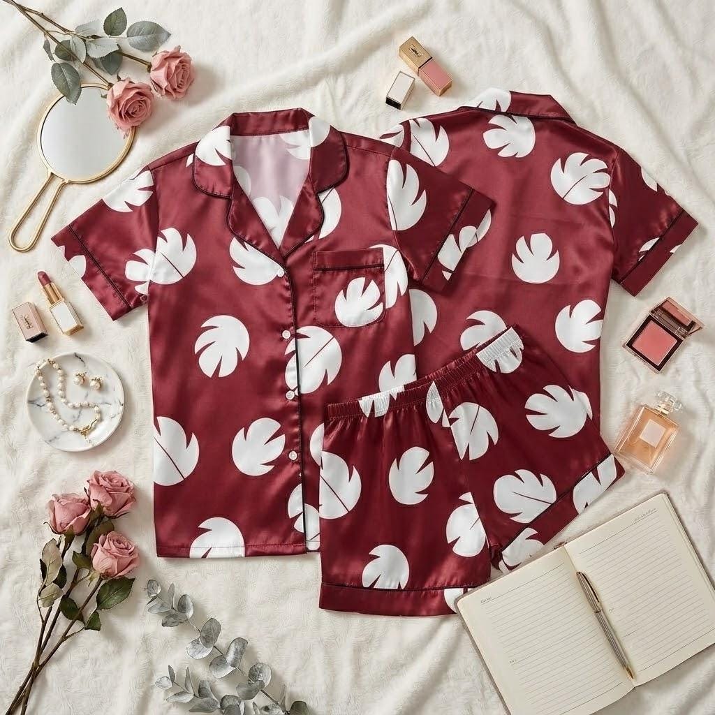 Disney Lilo Stitch Pajama Set, Stitch Cartoon Sleepwear, Tropical Character Button Pajamas, Cute Vacation Loungewear Gift