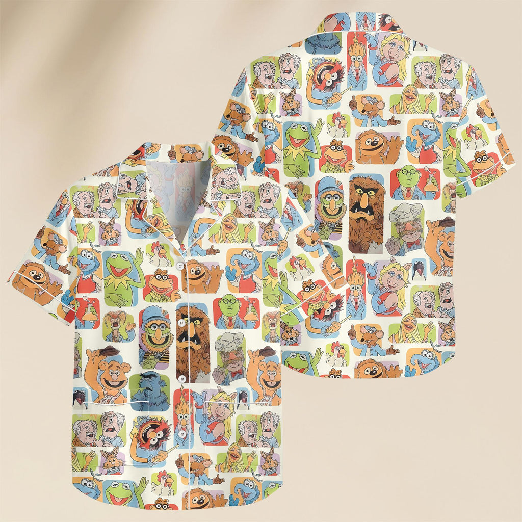 The Muppets Matching Pajamas, Classic TV Show Characters Sleepwear, Kermit Miss Piggy PJs, Cozy Loungewear, Holiday Pjs, Gift For Her