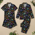 Haunted Mansion Pajamas, Spooky Theme Park Ride Sleepwear, Ghost Ride PJs, Cozy Loungewear, Halloween Movie Shorts Pjs, Gift For Her