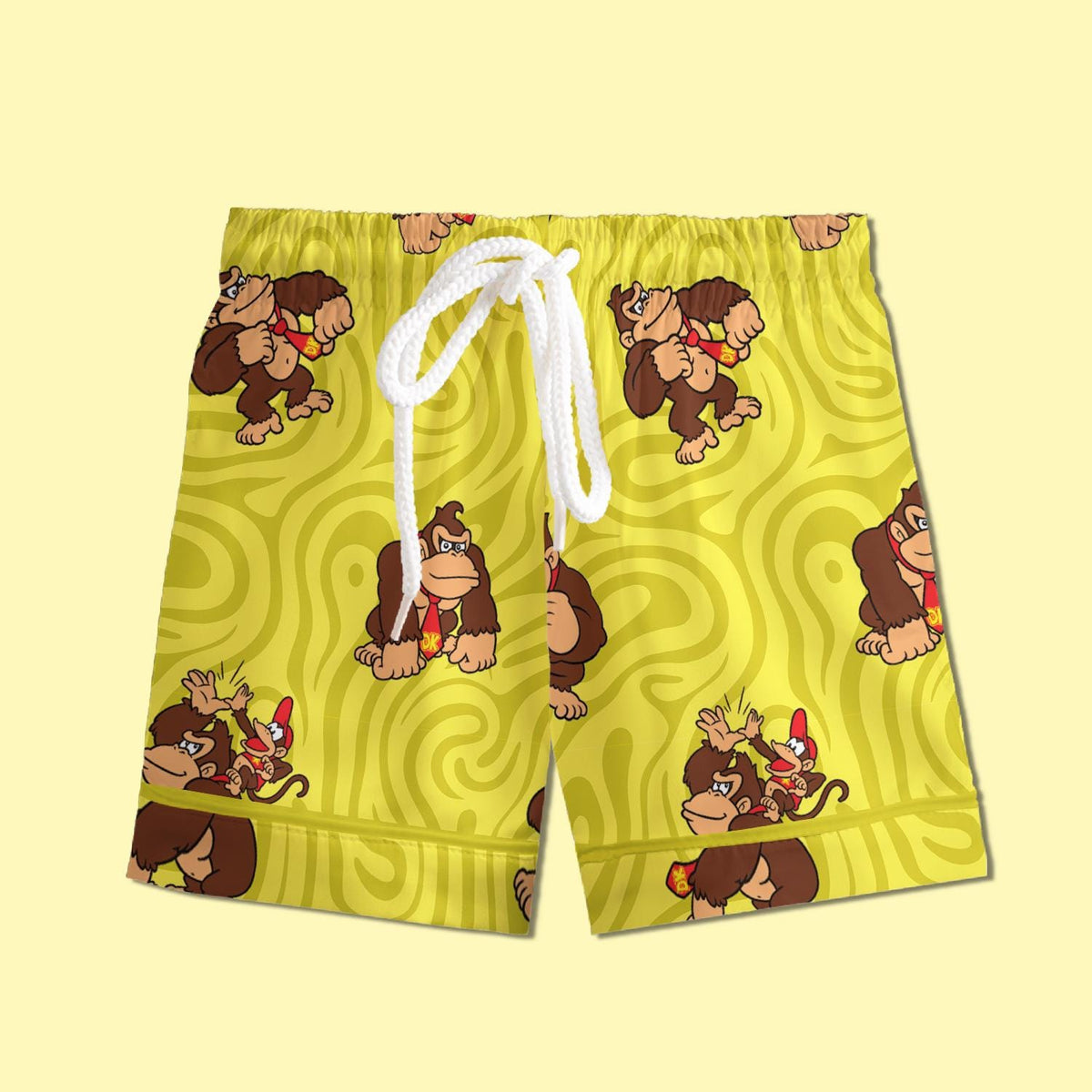 Donkey Kong Pajamas Satin, Super Mario World Pajamas, Super Nintendo World Vacation Pajamas For Kid, Birthday Gift, Kids Weekend Pajamas